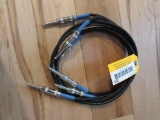 (3) 3' Guitar Cables