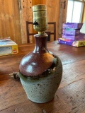 Hand Thrown Pottery Lamp
