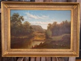William H. Langworthy Oil on Canvas Painting 