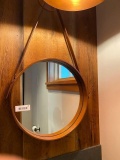 Leather Framed Mirror