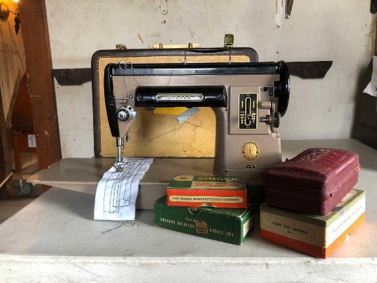 Vintage Singer 301A Long Tube Sewing Machine