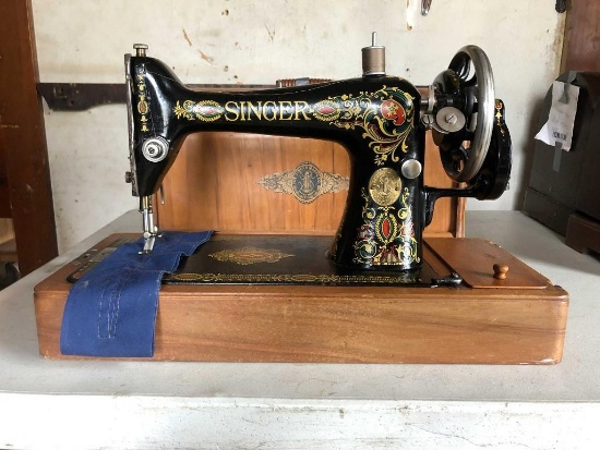 Vintage Singer 66 Red Eye Sewing Machine