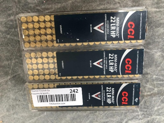 (300) Assorted .22 LR HP Cartridges