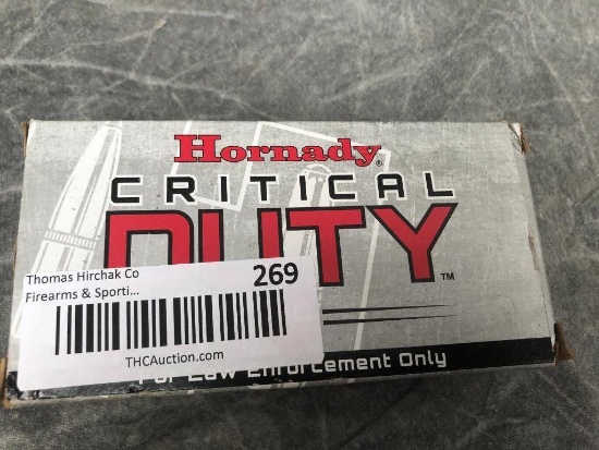 (50) Hornady Critical Duty 9mm Luger Cartridges