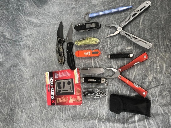 (12) Assorted Folding Knives / Multi-Tools