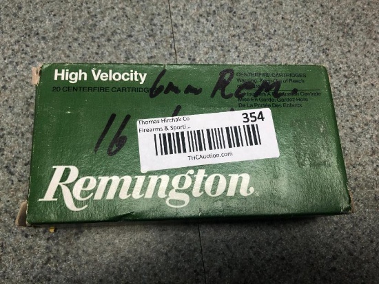 (16) Remington 6mm Rem. Cartridges