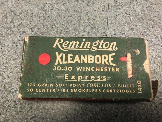 (17) Remington .30-30 Cartridges