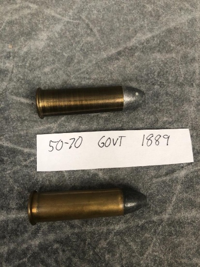 (2) Vintage .50-70 GOVT Cartridges