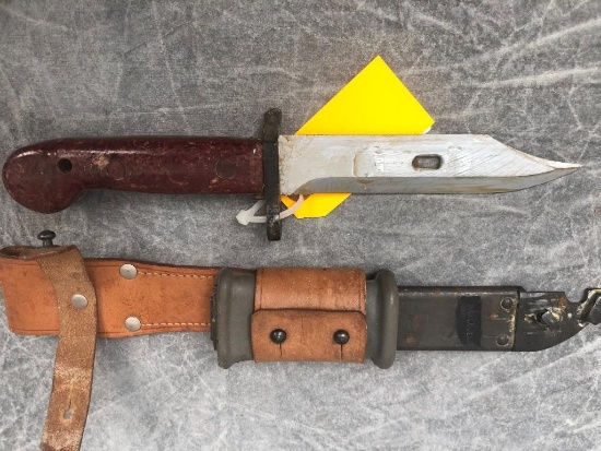 AKM 47 Bayonet, Scabbard & Frog