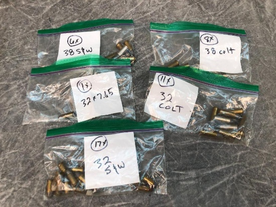 (43) Vintage Revolver Cartridges