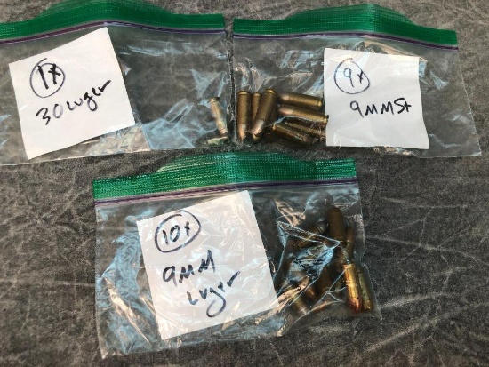 (20) Automatic Pistol Cartridges