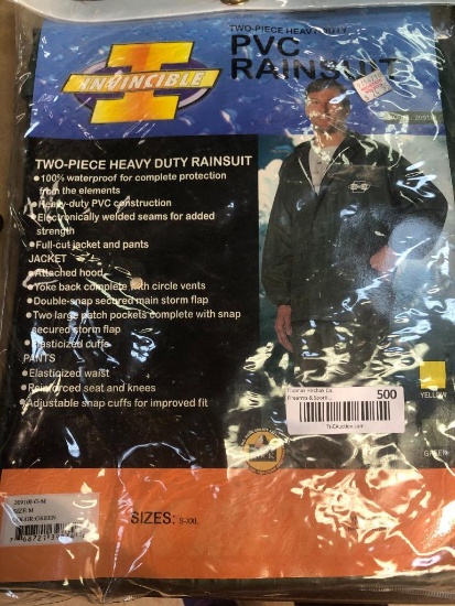 2 Pc. PVC Rain Suit