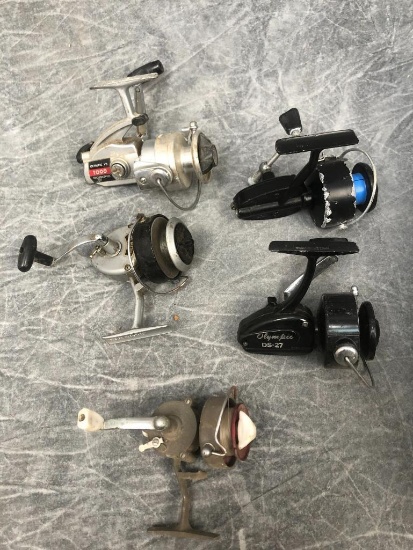 (5) Vintage Spinning Reels