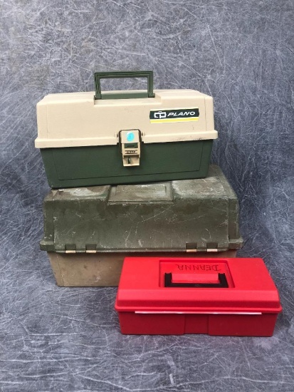 (3) Tackle Boxes & Contents