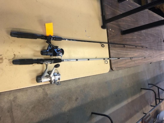 (2) Spinning Rods with Reels
