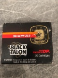 (20) Winchester Black Talon .40 S&W Cartridges