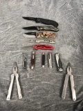 (12) Assorted Folding Knives / Multi-Tools