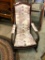 Victorian Walnut Upholstered Rocker