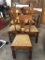 Set of (5) Oak Dining Chairs