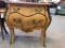 2-Drawer Pink Marble Top Vintage Commode