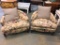 Pair of Decorative Laura Ashley Low Upholstered Chairs