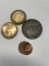 (1) 1837 Canada Penny, (1) Lincoln Error Cent & (2) Stack's Auctions Medals