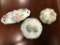 (3) Pieces Unmarked German Porcelain