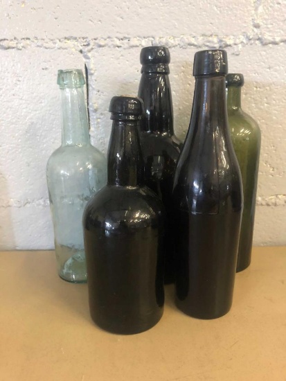 (5) Misc Blown and Molded Bottles