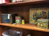 (6) Piece Tin Advertising and Game Lot