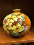 Hand Painted Floral Vase