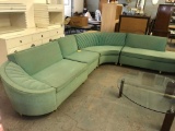 Mid Century 4-Piece Seafoam Green Sectional