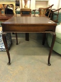 1940s Game Table w/ (4) pull out Ashtray and Drink Holders