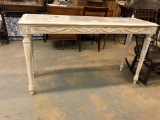 Marble Console/Sofa White Painted Table