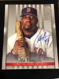 Mo Vaughn Signed Donruss Studio 1997