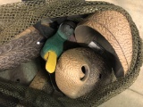 Bag of (24) G & H Mallard Duck Decoys & Bonus Minnow Bucket