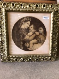 Framed Madonna and Child Print