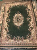 Hand Knotted Carved Indian Carpet