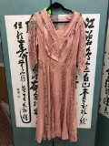 (2) Piece Lacy Pink Dress