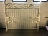 White Iron Queen Size Bed