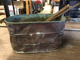 Copper Wash Tub With Iron Tools