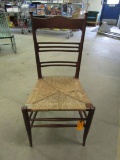 Antique Art Nouveau Influence Mahogany Side Chair