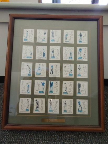 Framed Collection of Tobacco Cards