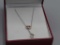 14K White Gold, Pink Sapphire & Diamond Necklace
