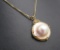 14K Yellow Gold & Wire Wrapped Pearl Necklace