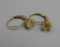 Pair of 14K Yellow Gold & Citrine Earrings