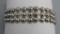 Sterling Silver Half Bead Bracelet, 7
