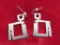 Sterling Silver Earrings, Al Gilmore, wire with