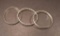 (3) Sterling Silver Bangle Bracelets, 8