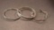 (3) Sterling Silver Bracelets, 1 Free Form Cuff, 7 1/2
