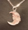 Sterling Silver Necklace with Moon/Little Boy